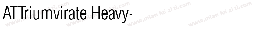 ATTriumvirate Heavy字体转换